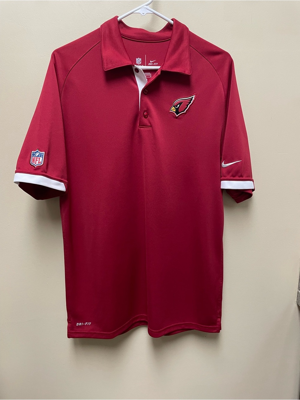 Nike Arizona Cardinals Red Dri-FIT Polo Shirt